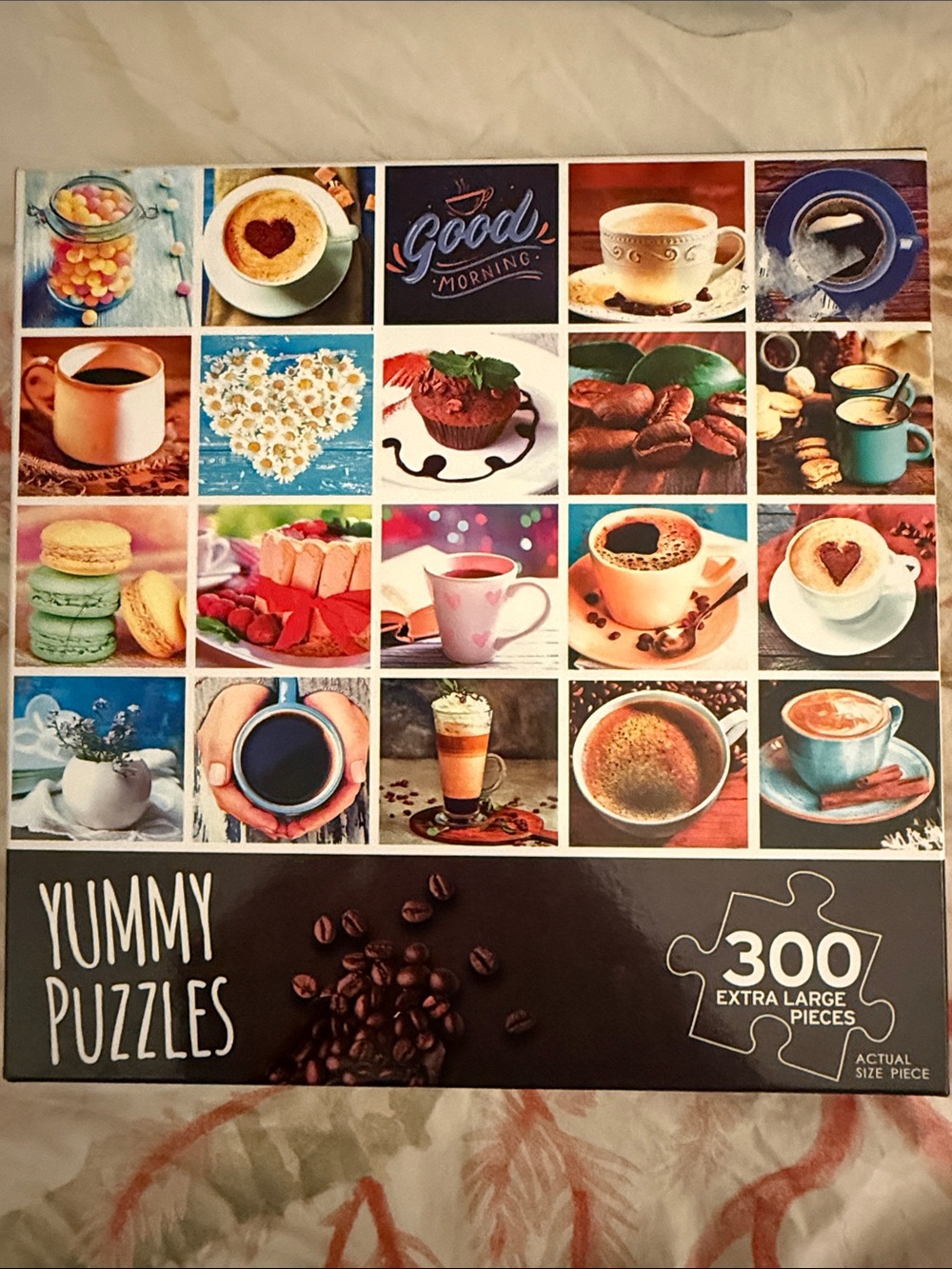 300-Piece Coffee & Sweets “Love Coffee” Jigsaw Puzzle - Brown